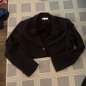 We wore what cropped blazer